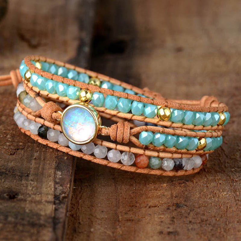 Opal Beaded Layered BraceletBraceletBeach Rose Co.