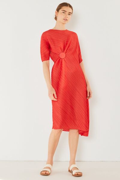 Pleated Dolman Sleeve Midi DressMidi DressMarina West Swim