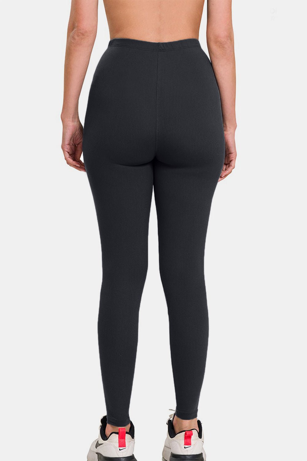 Premium Microfiber High Waist Leggings in BlackLeggingsZenana