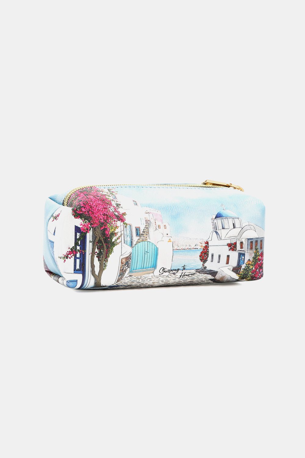 Printed Patent Leather Handbag with Three PouchesHandbag SetNicole Lee USA