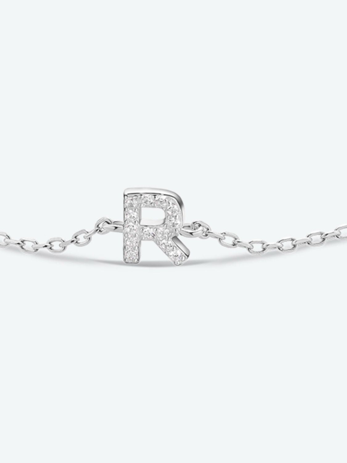 Q To U Zircon Initial BraceletBraceletBeach Rose Co.