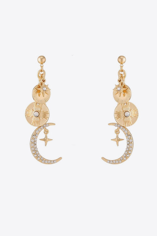 Rhinestone Moon Drop EarringsEarringsBeach Rose Co.