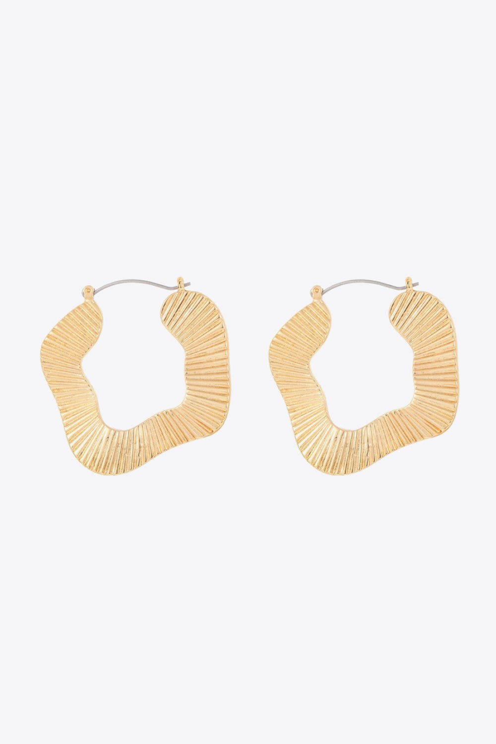 Ribbed Gold Drop EarringsEarringsBeach Rose Co.