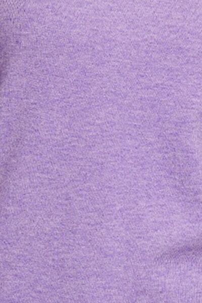 Rolled Neck Long Sleeve Sweater in LavenderSweaterZenana