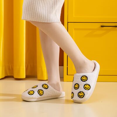 Smiley Face Slippers in Yellow Smile MixSlippersMelody