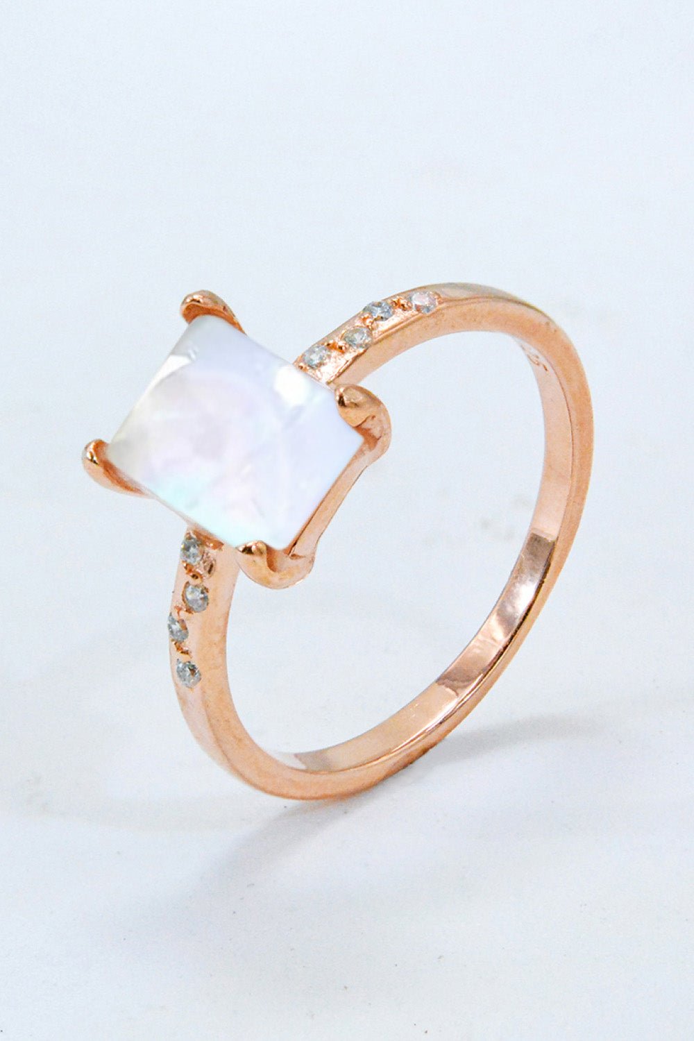 Square Moonstone RingRingBeach Rose Co.