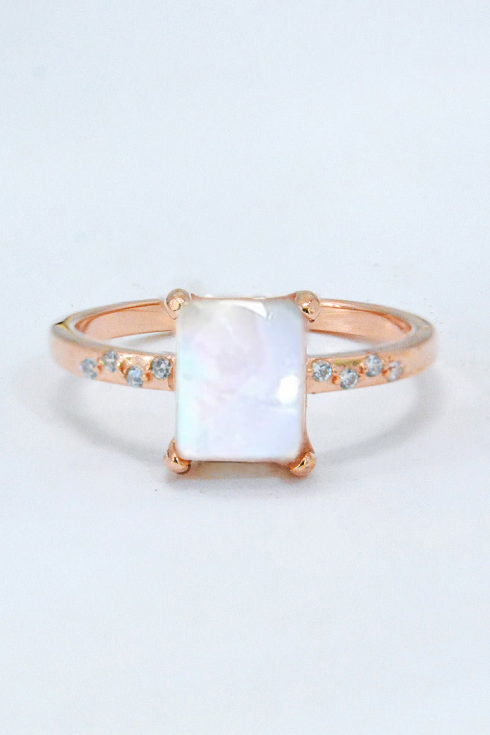 Square Moonstone RingRingBeach Rose Co.