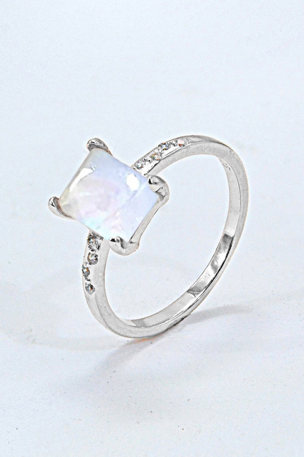 Square Moonstone RingRingBeach Rose Co.