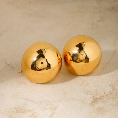 Stainless Steel Ball EarringsEarringsBeach Rose Co.