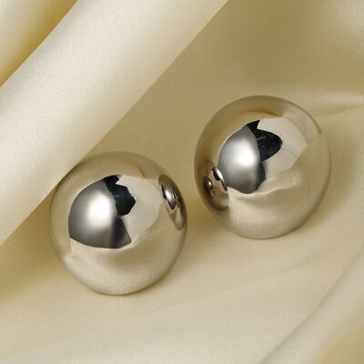 Stainless Steel Ball EarringsEarringsBeach Rose Co.