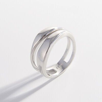 Sterling Silver Double-Layered RingRingBeach Rose Co.