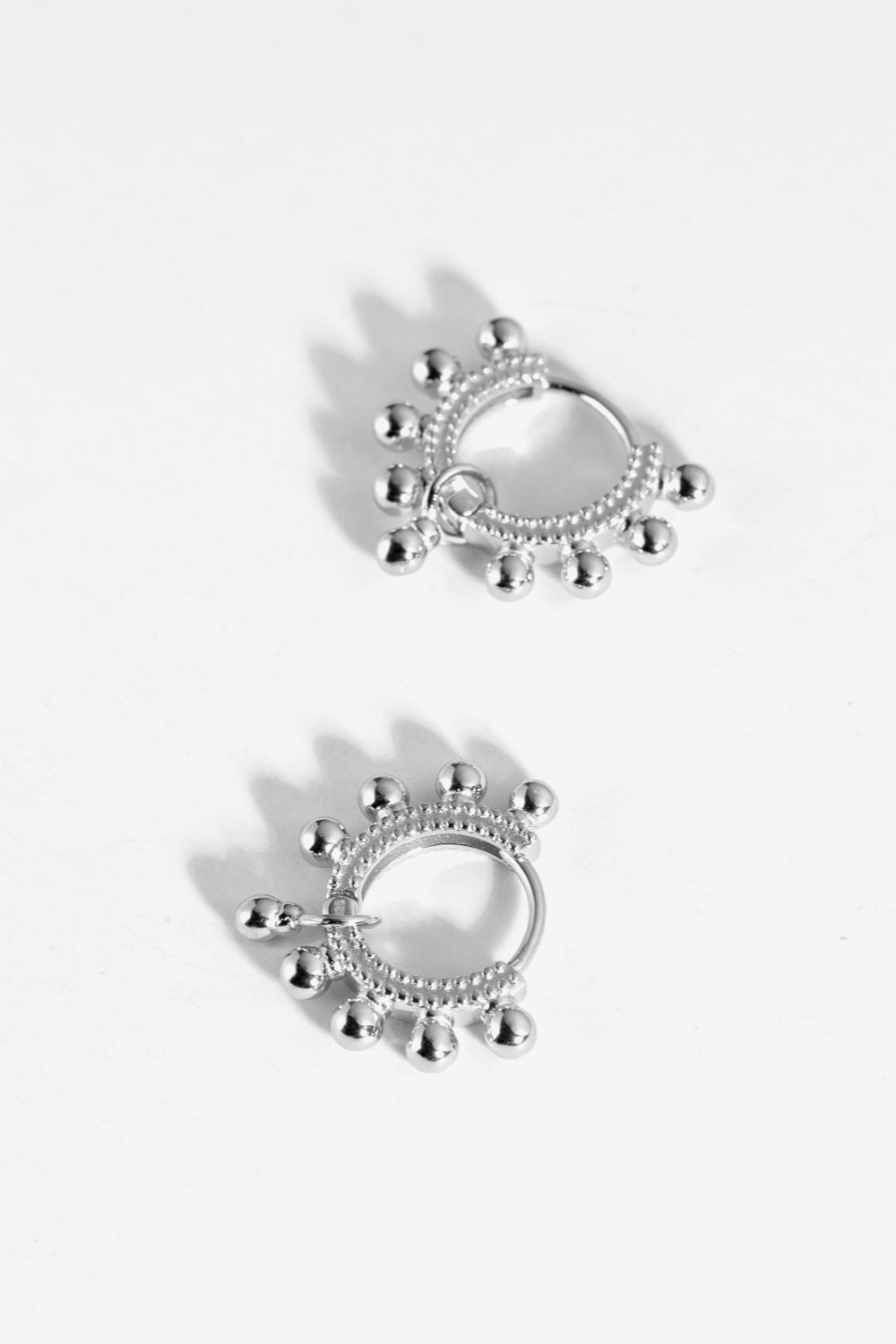 Studded Hoop Huggie EarringsEarringsBeach Rose Co.