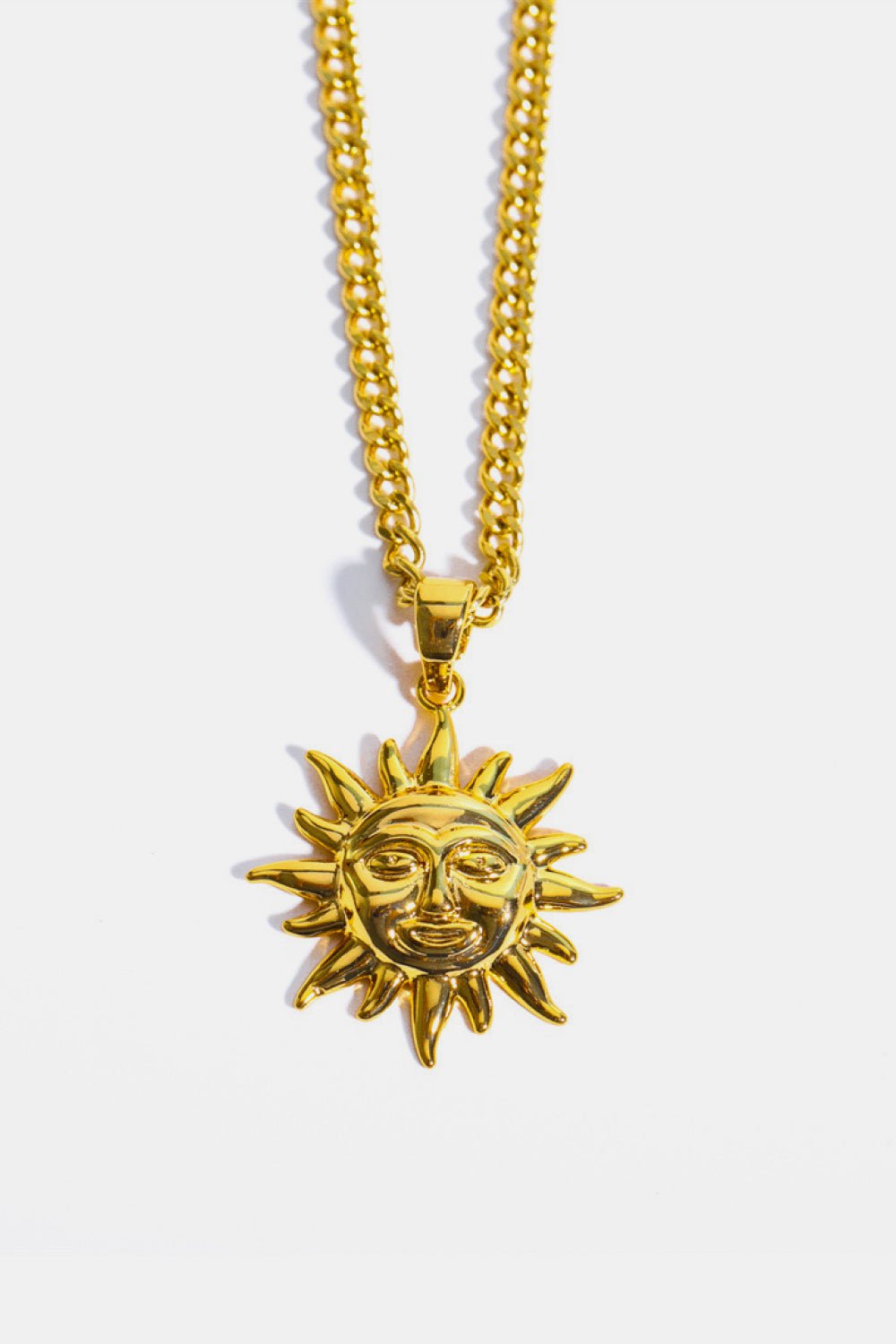 Sun Pendant Gold NecklaceNecklaceBeach Rose Co.