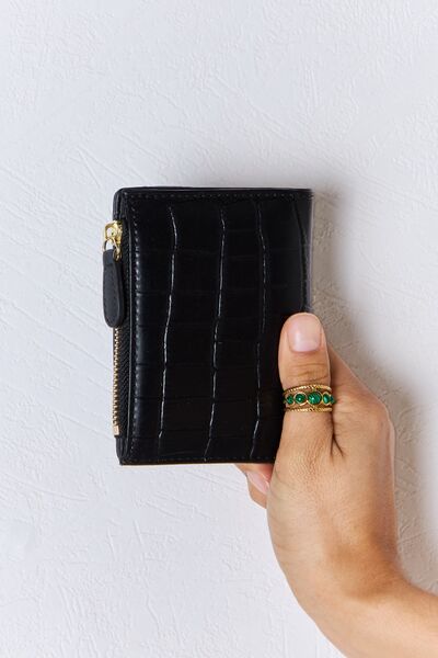 Textured Vegan Leather Mini WalletWalletDavid Jones