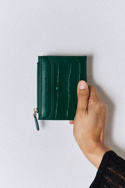 Textured Vegan Leather Mini WalletWalletDavid Jones