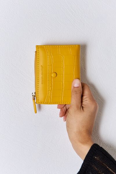 Textured Vegan Leather Mini WalletWalletDavid Jones