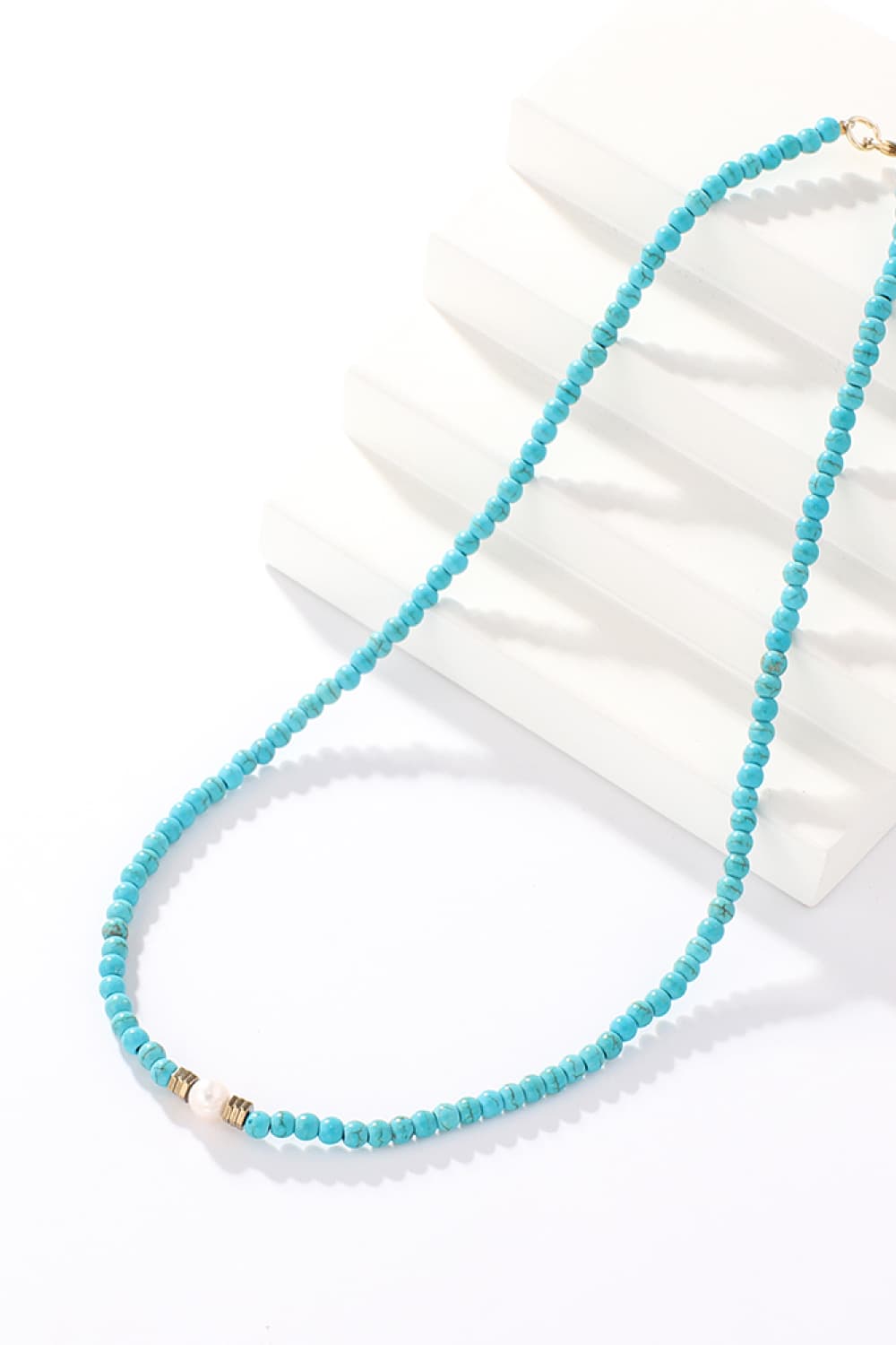 Turquoise & Pearl NecklaceNecklaceBeach Rose Co.