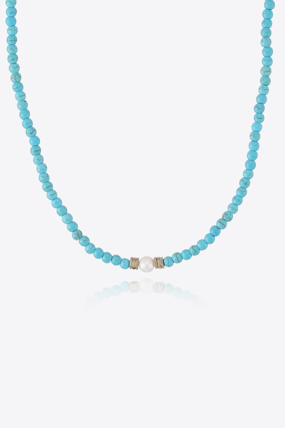 Turquoise & Pearl NecklaceNecklaceBeach Rose Co.