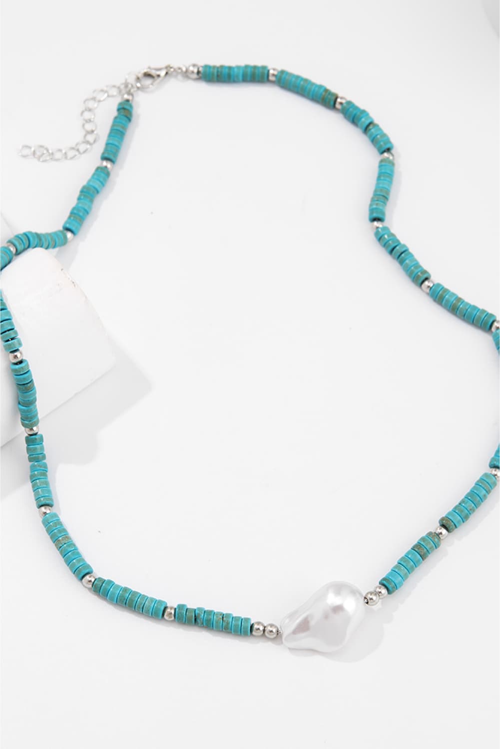 Turquoise & Pearl NecklaceNecklaceBeach Rose Co.