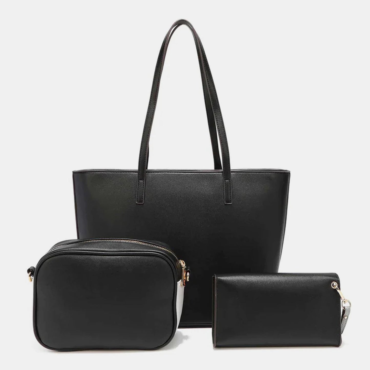 Vegan Leather 3-Piece Color Block Handbag SetHandbag SetNicole Lee USA