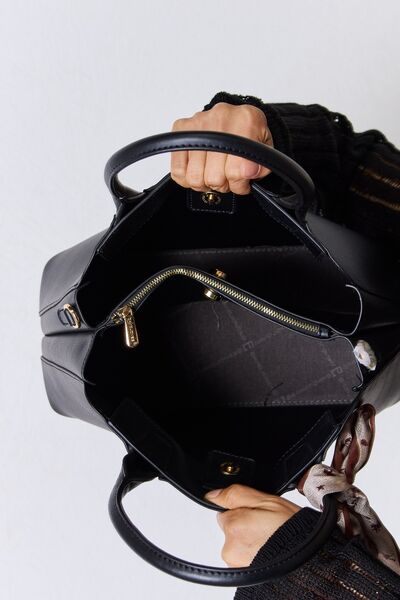 Vegan Leather Handbag in BlackHandbagDavid Jones