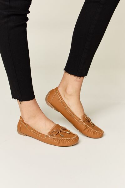 Vegan Leather Moccasin Loafers in TanLoafersForever Link