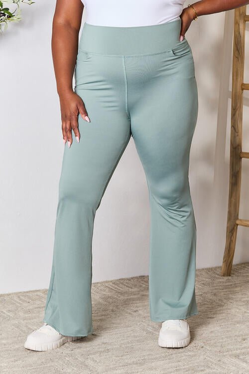 Wide Waistband Bootcut LeggingsLeggingsHeimish