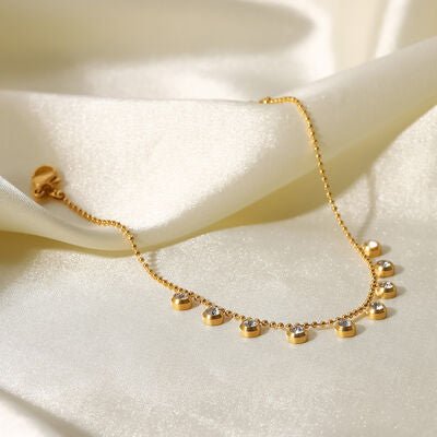 Zircon 18K Gold-Plated NecklaceNecklaceBeach Rose Co.