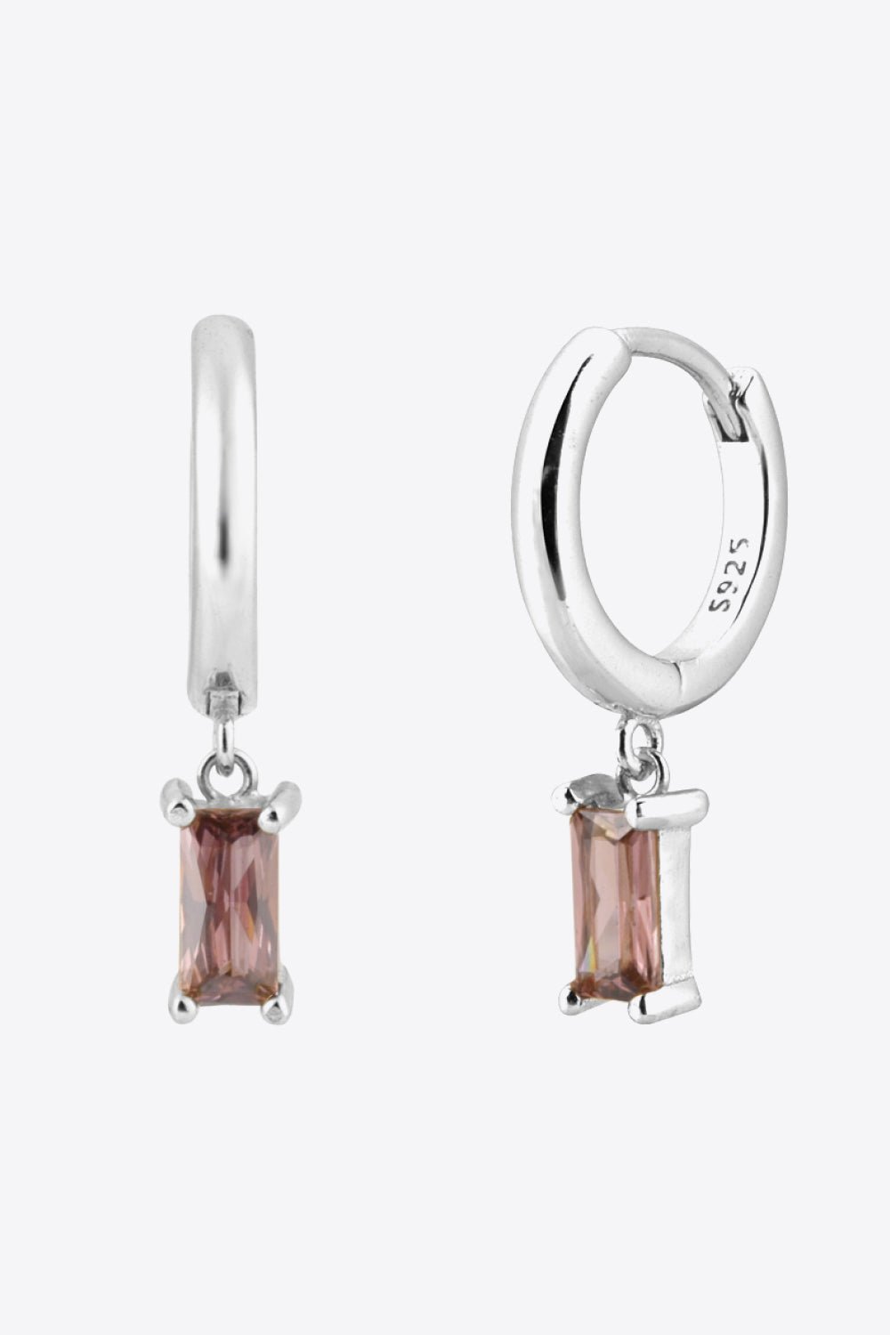 Zircon Huggie Drop EarringsEarringsBeach Rose Co.