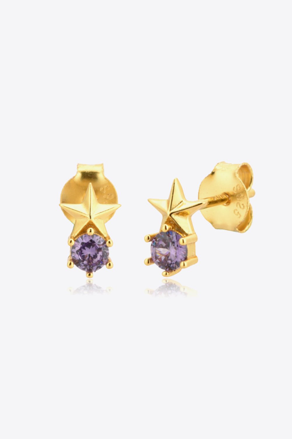 Zircon Star Stud EarringsEarringsBeach Rose Co.