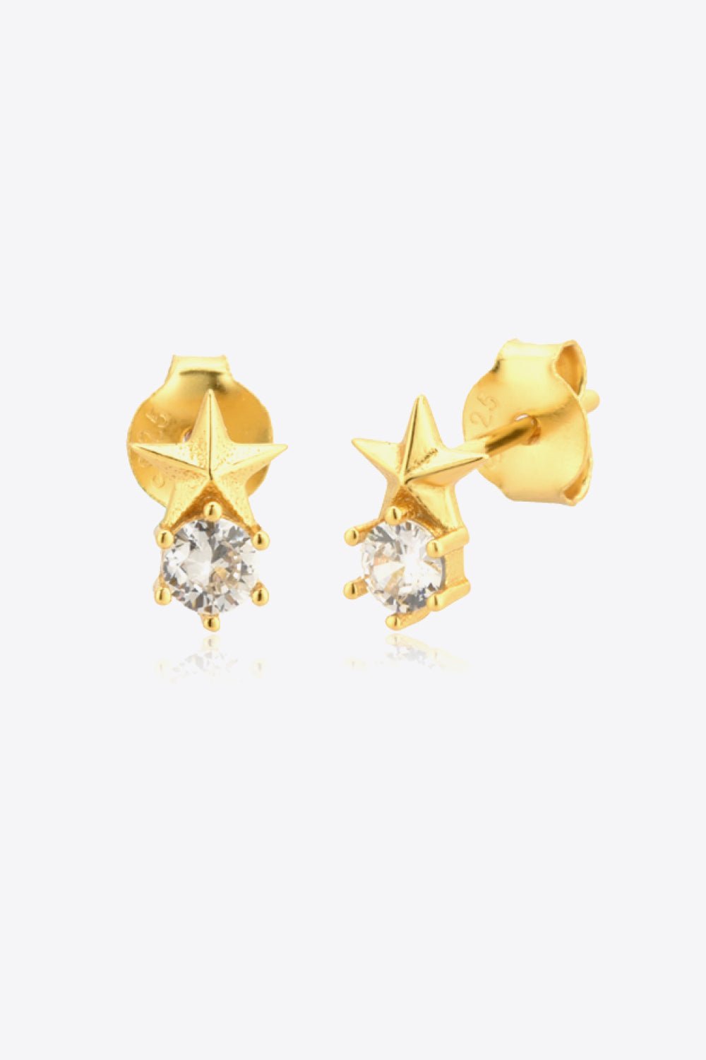 Zircon Star Stud EarringsEarringsBeach Rose Co.