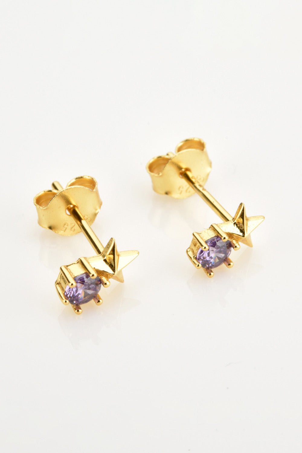 Zircon Star Stud EarringsEarringsBeach Rose Co.